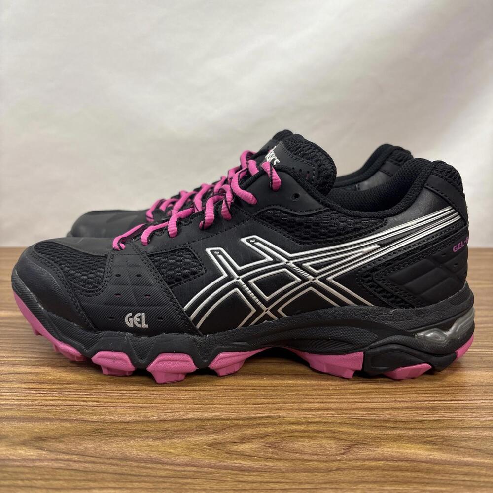 Size 7.5 - ASICS GEL-Blackheath 4 Hockey Black, Pink, Silver
